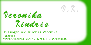 veronika kindris business card